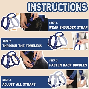 DF No Pull Martingale Harness for Comfortable Dog Training