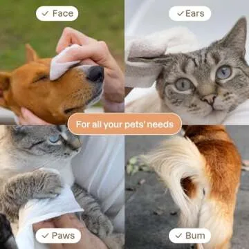 ATTITUDE Pet Grooming Wipes, Plant and Mineral-Based Ingredients, Vegan and Cruelty-Free Biodegradable Products, Unscented, 72 count