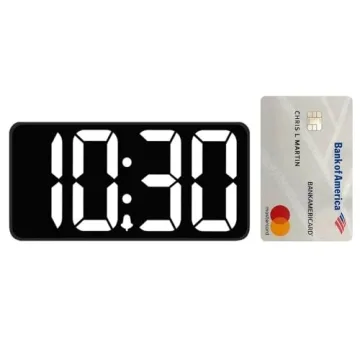 DreamSky Alarm Clock with Large Display & USB Port