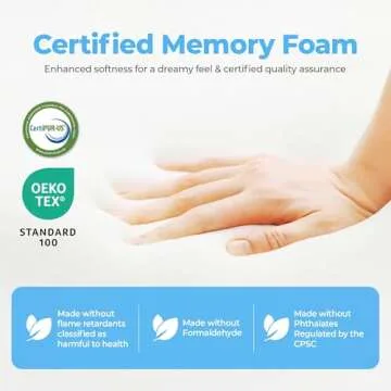 NEO SLEEP 8 Inch Queen Cooling Gel Memory Foam Mattress Medium Firm CertiPUR-US Certified Mattress in a Box Enhanced Pressure Relief Removable Soft Cover No Fiberglass (Queen, 8 in)