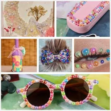 Kikonoke 75g Pearls Rhinestones for Unique Crafts