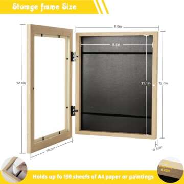 Kids Art Frames Set - 8.5x11 Display for Child Artwork