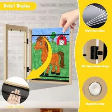 Kids Art Frames Set - 8.5x11 Display for Child Artwork