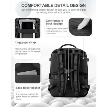 Versatile Coowoz Large Travel Backpack for All Ages