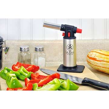 Vie De Chef Culinary Butane Torch for Perfect Cooking