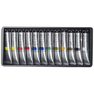Winsor & Newton Artists' Acrylic Color 12-Tube Set, 20ml