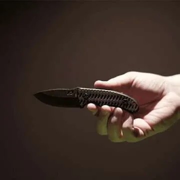 Schrade Delta Class Wolverine Mini Fixed Blade with 65MN High Carbon Stainless Steel for Outdoor Survival