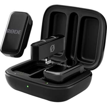 RØDE Wireless Micro - Two Mics with Charge Case for Content Creation