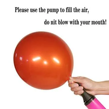 Metallic Orange Balloons, 50pcs 12 inch Orange Balloons, Double Layer Orange Burnt Balloons are More Durable, Suitable for Wedding, Birthday Party Balloon Decoration.