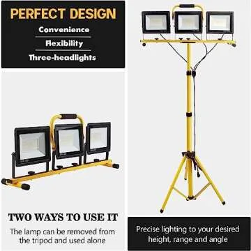 21000 Lumen Waterproof Adjustable Tripod Work Light
