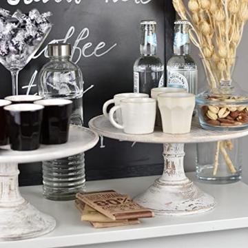 Ochichco Farmhouse 12" Rustic Cake Stand for Events