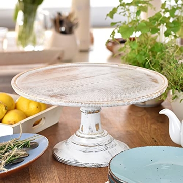 Ochichco Farmhouse 12" Rustic Cake Stand for Events