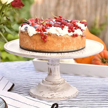 Ochichco Farmhouse 12" Rustic Cake Stand for Events