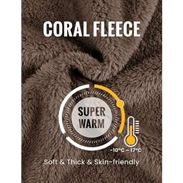 Faleave Womens Cropped Fluffy Pajama Set 2 Piece Fleece Winter Warm Pants Fuzzy Pullover Plush Sleepwear(Brown-M)