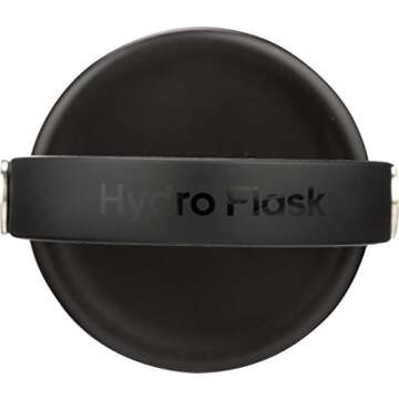 Hydro Flask Water Bottle - Stainless Steel & Vacuum Insulated - Wide Mouth with Leak Proof Flex Cap - 18 oz, White