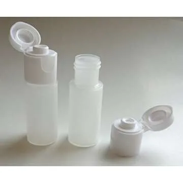 1/4-oz Cylinder Squeeze Bottles with Flip Top Cap/Natural-Colored Dropper Containers/Bag of 12