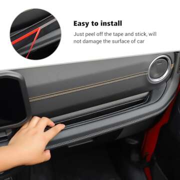 Voodonala for Jeep JL JLU 2024+ GrabTray Passenger Storage Tray Organizer Grab Handle Storage Box for Jeep Wrangler JL JLU 2024 + Gladiator JT,Storage Accessories-Model A