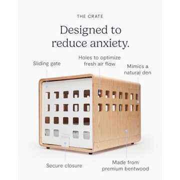 FABLE Premium Wood Dog Crate Stylish and Functional