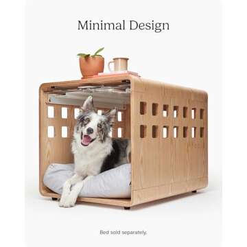 FABLE Premium Wood Dog Crate Stylish and Functional