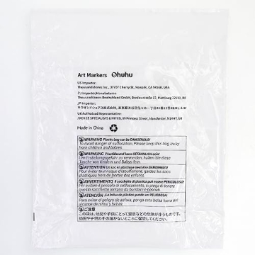 Ohuhu Dual-Tip Brush Markers 72 Colors - Vibrant Alcohol Ink