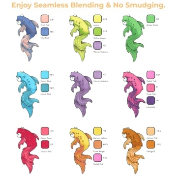 Ohuhu Dual-Tip Brush Markers 72 Colors - Vibrant Alcohol Ink