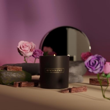 Benevolence Candles Rose & Sandalwood 8 oz Scented Candle