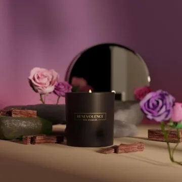 Benevolence Candles Rose & Sandalwood 8 oz Scented Candle