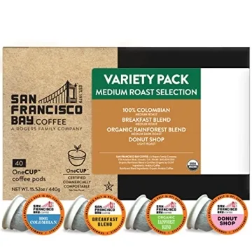 San Francisco Bay Compostable Coffee Pods - Medium Roast Variety Pack (40 Ct)