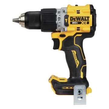 DEWALT 20V MAX Hammer Drill, 1/2", Cordless and Brushless, Compact With 2-Speed Setting, Bare Tool Only (DCD805B)