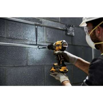 DEWALT 20V MAX Hammer Drill, 1/2", Cordless and Brushless, Compact With 2-Speed Setting, Bare Tool Only (DCD805B)