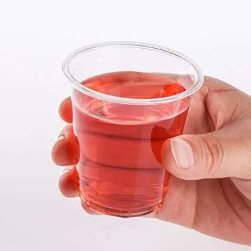 Golden Apple 100ct Clear Plastic Cups for Parties