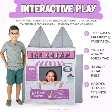 Couch Swag Ice Cream Shop Play Panel for Kids' Sofas
