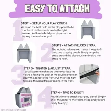 Couch Swag Ice Cream Shop Play Panel for Kids' Sofas