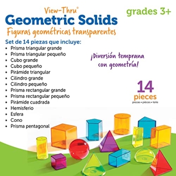 Engaging Learning Resources View-Thru Geometric Solids Set