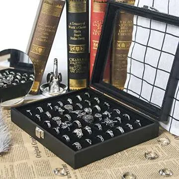 Pangkeep Ring Organizer Display Case - Elegant Storage