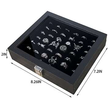 Pangkeep Ring Organizer Display Case - Elegant Storage