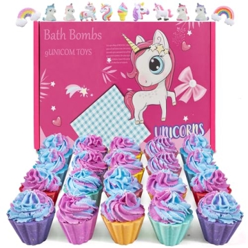 Bath Bombs for Kids with Unicorn Surprise – 20 Magical Fizzes