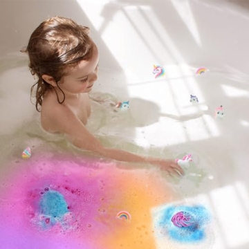 Bath Bombs for Kids with Unicorn Surprise – 20 Magical Fizzes