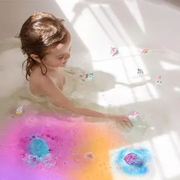 Bath Bombs for Kids with Unicorn Surprise – 20 Magical Fizzes