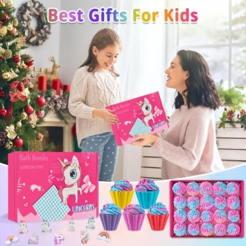 Bath Bombs for Kids with Unicorn Surprise – 20 Magical Fizzes