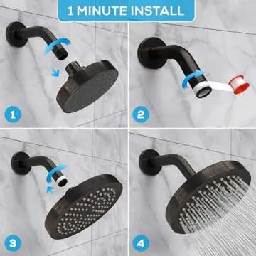 SparkPod High-Pressure Rain Shower Head - Easy Install