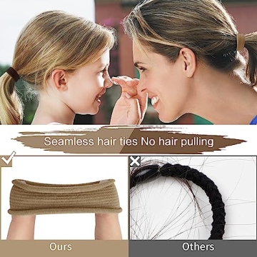 SYGY Hair Ties 100PCS - Soft No Damage Cotton Bands