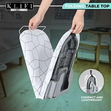 KLIFI Mini Compact Ironing Board Lightweight and Durable