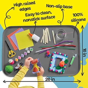 Creative Silicone Art Mat for Kids - Mess-Free and Fun