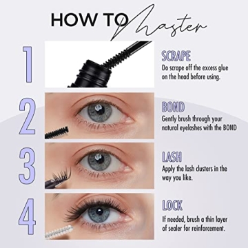 BEYELIAN Cluster Lash Glue with 48-Hour Hold for Lashes