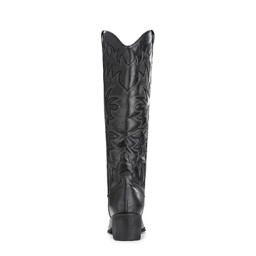 IUV Cowboy Boots for Women Stylish Knee High Comfortable Footwear