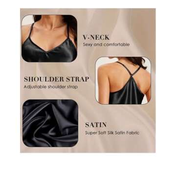 Satin Pajama Set for Women Silk Pjs for Women Set Camisole Top and Shorts with Ruffle Sleepwear White