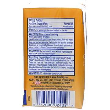 Dial Antibacterial Deodorant Soap, Gold, 4 Ounce, 3 Bars (Pack of 4)