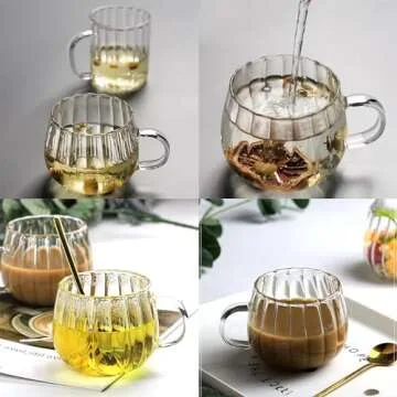 Cute Clear Pumpkin Coffee Mugs for Halloween and Fall