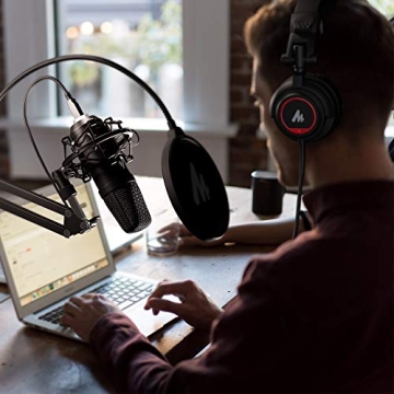 MAONO Microphone & Headphone Combo for Podcasters & Streamers